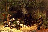 William Holbrook Beard Famous Paintings - Making Game of the Hunter